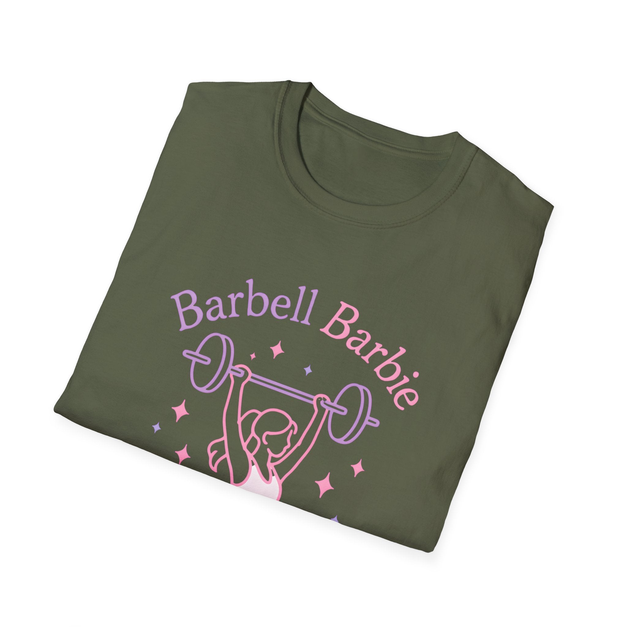 Barbell Barbie Lifts Weights T-Shirt