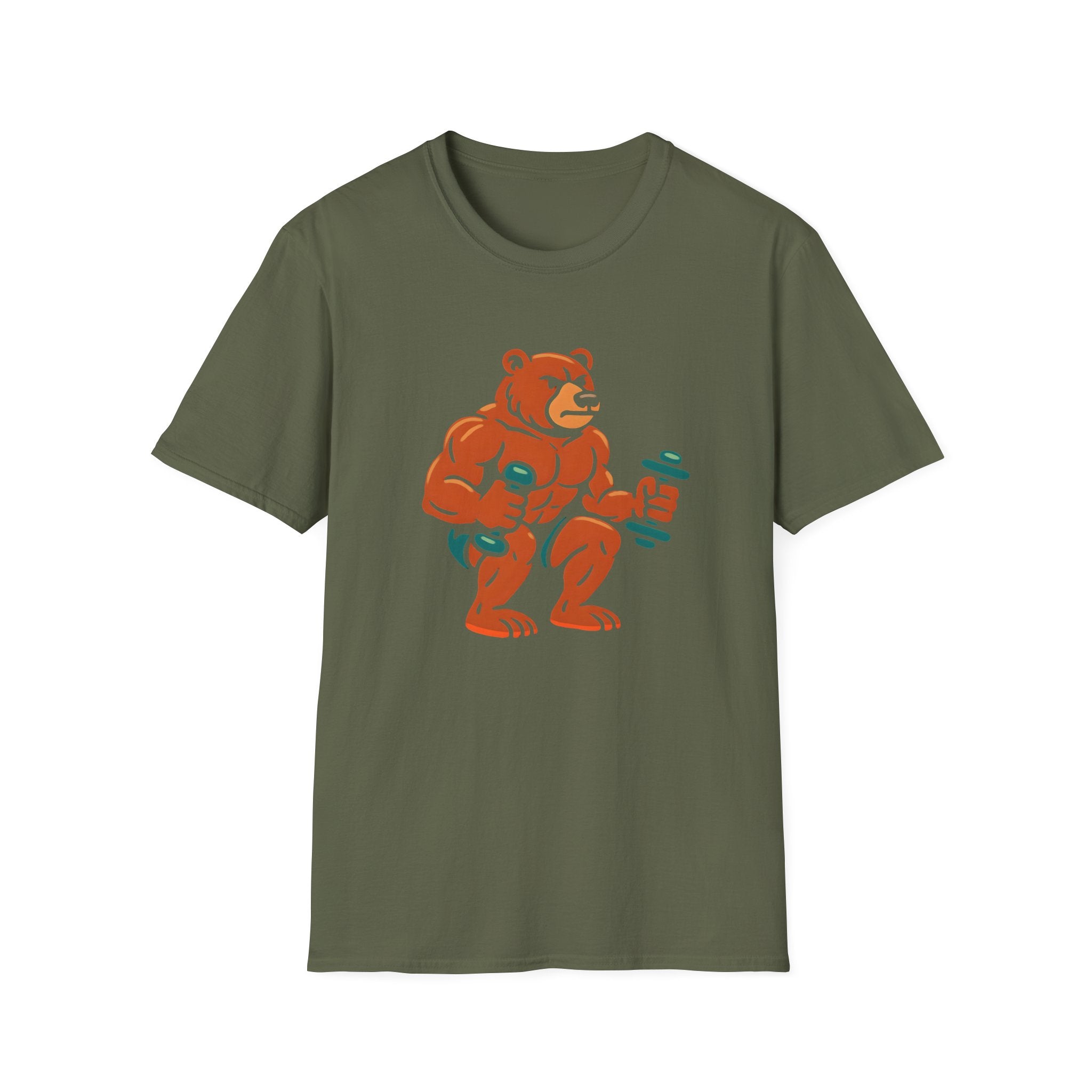 Bear Lifting Weights T-Shirt