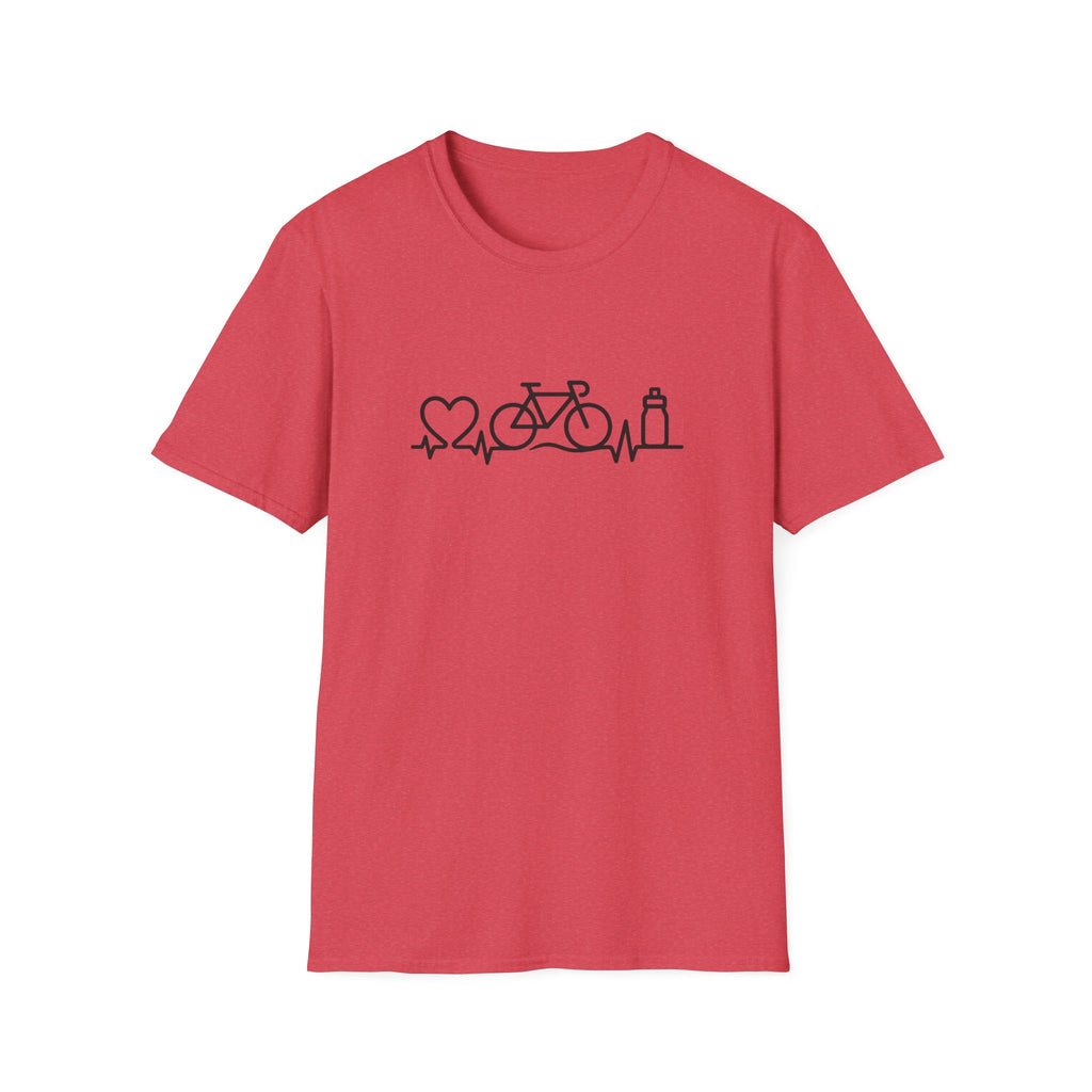 Bicycle on heartbeat line T-Shirt