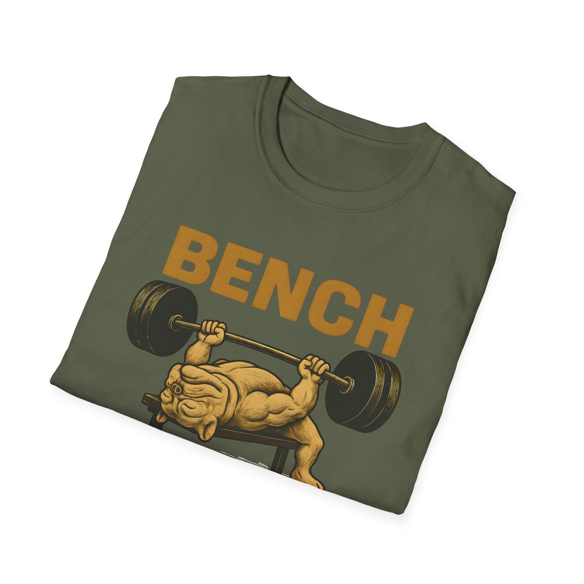 Bench Press Dog T-Shirt