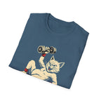 Cat Lifts Dumbbell T-Shirt