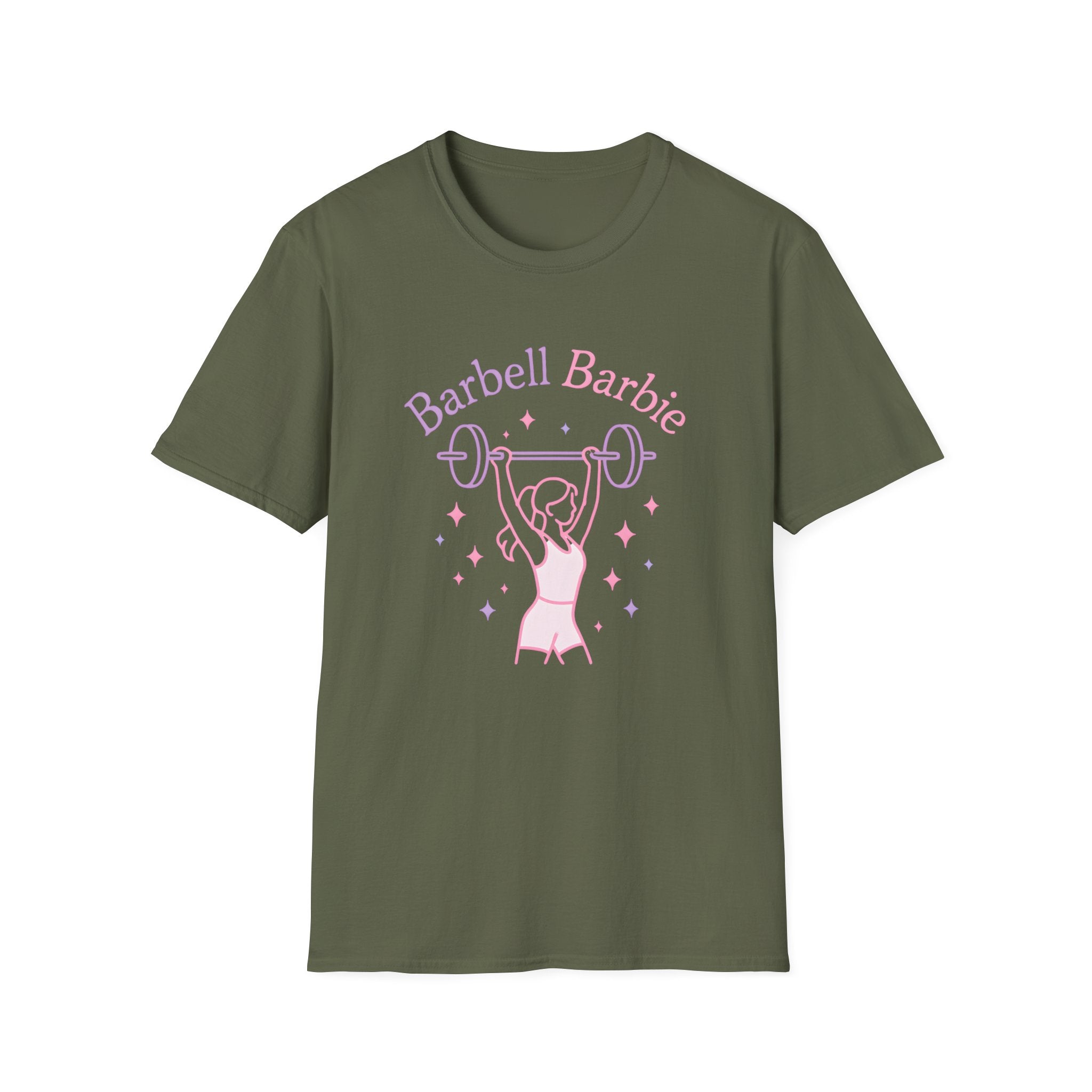 Barbell Barbie Lifts Weights T-Shirt