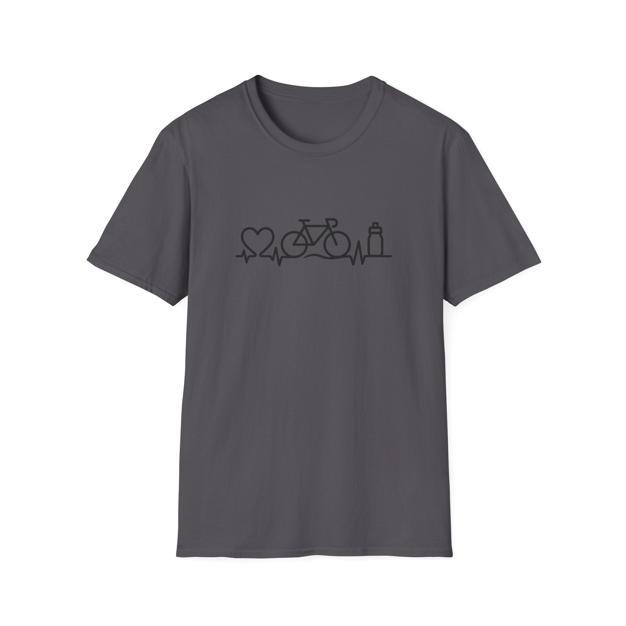 Bicycle on heartbeat line T-Shirt