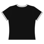 Taene "Million Girl" Women's Ringer Tee – Retro Gold Script Graphic Shirt