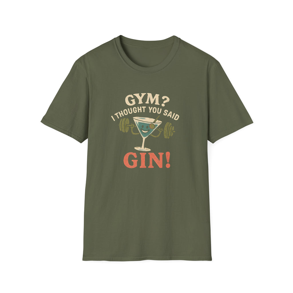 Gym or Gin Pun T-Shirt