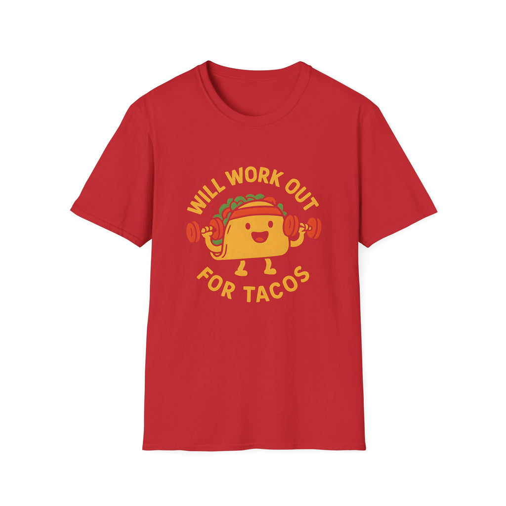Taco Weightlifting Mascot T-Shirt