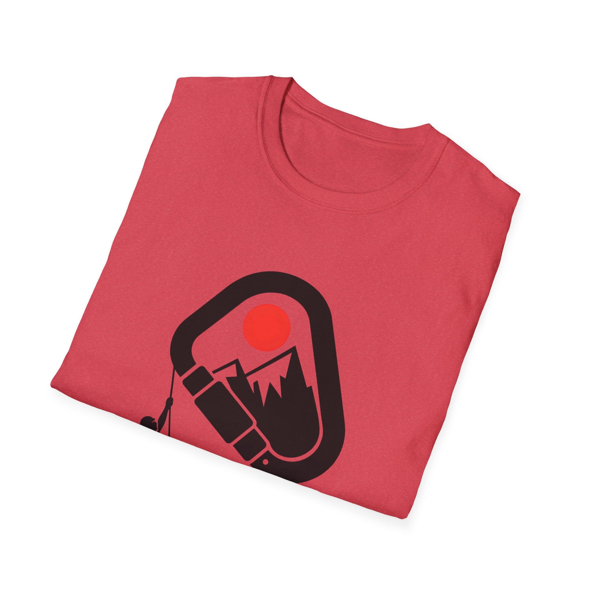 Rappelling climber silhouette T-Shirt