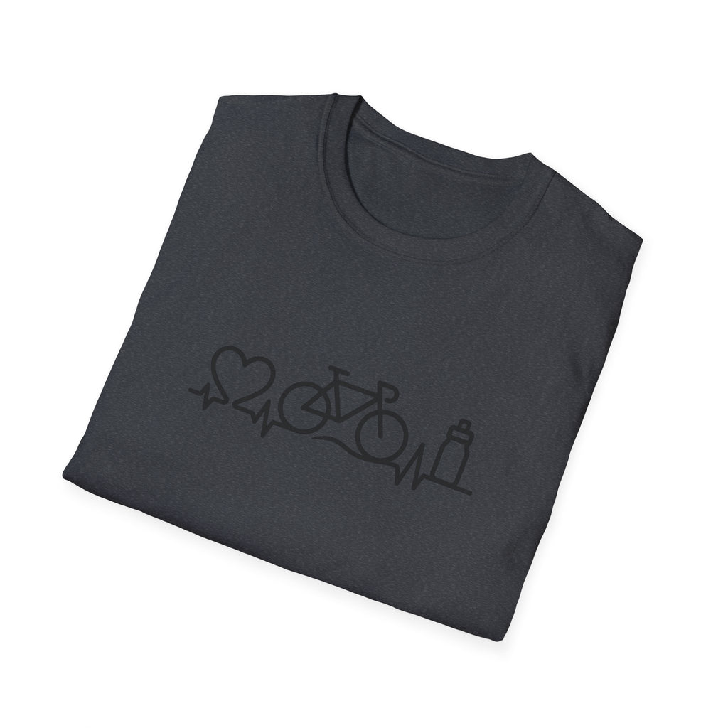 Bicycle on heartbeat line T-Shirt