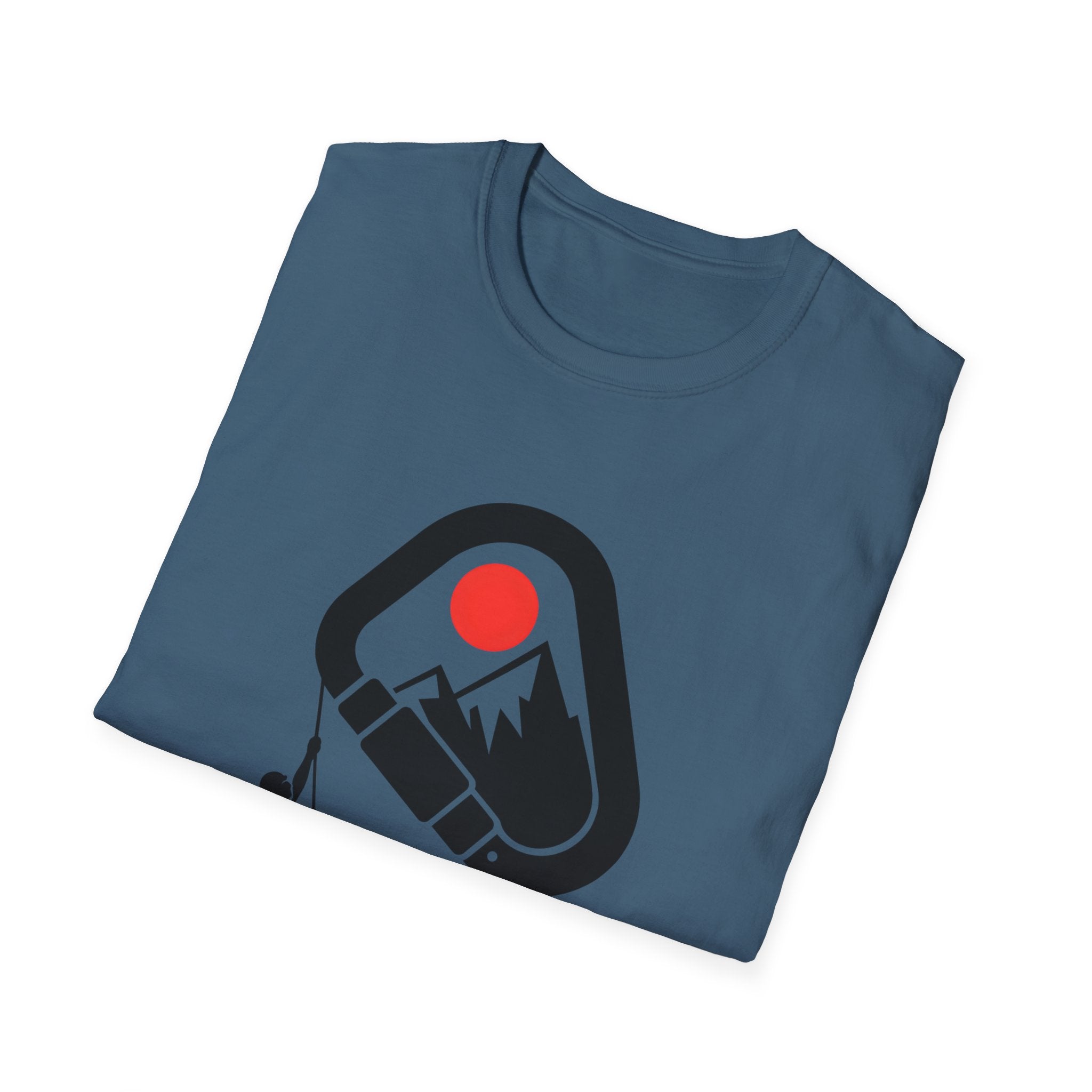 Rappelling climber silhouette T-Shirt