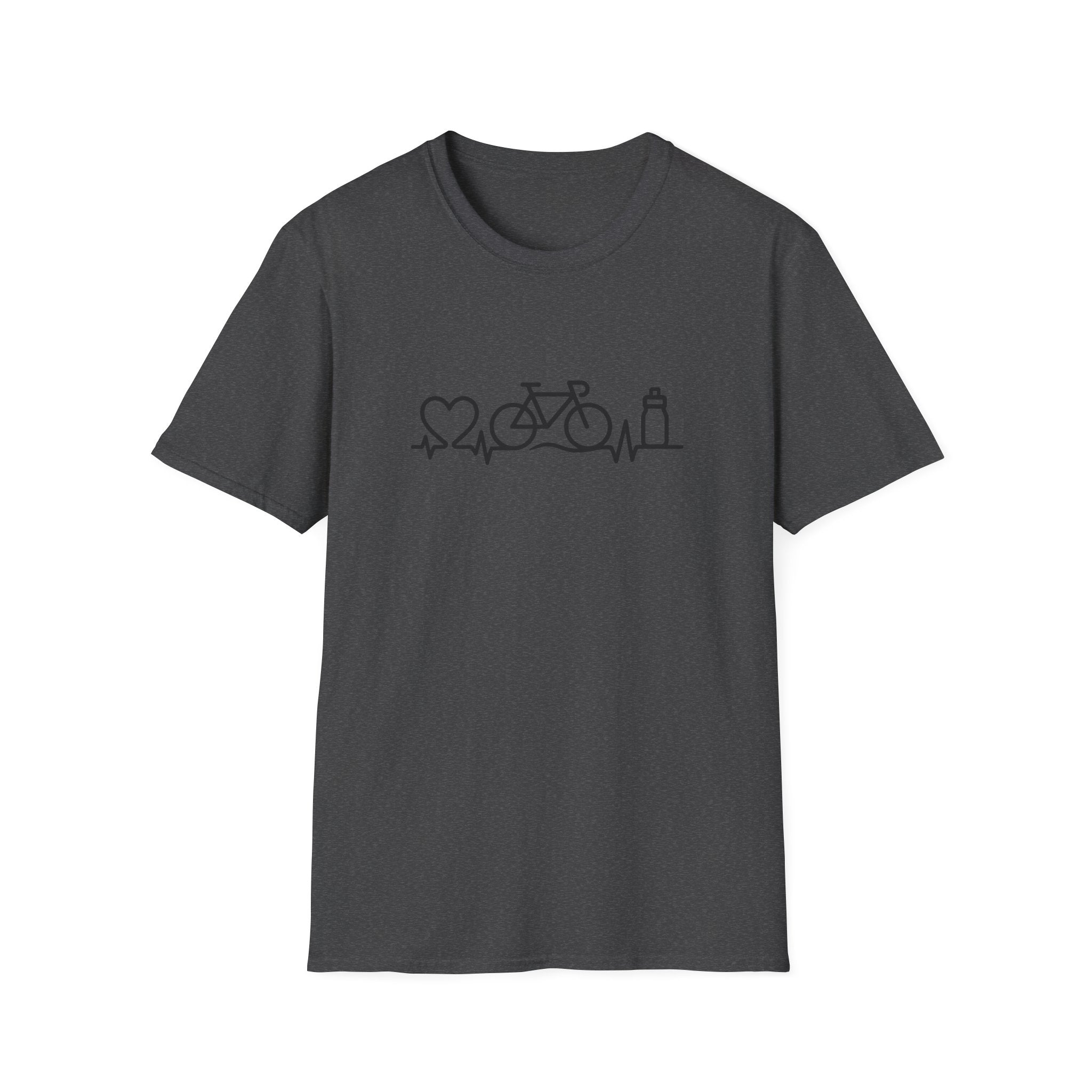 Bicycle on heartbeat line T-Shirt