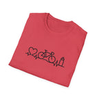 Bicycle on heartbeat line T-Shirt