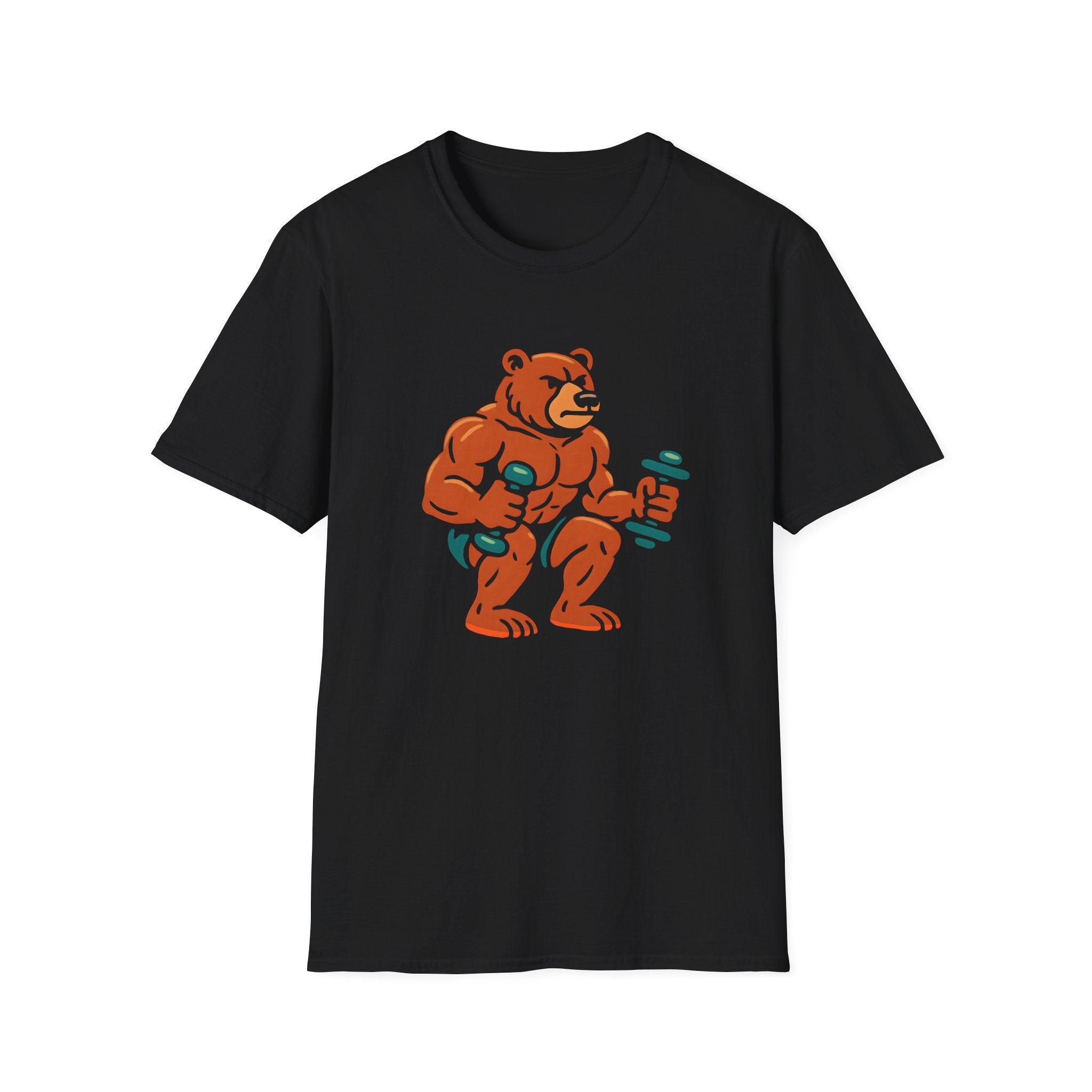 Bear Lifting Weights T-Shirt